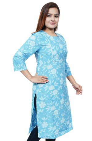 Blue pintex kurti