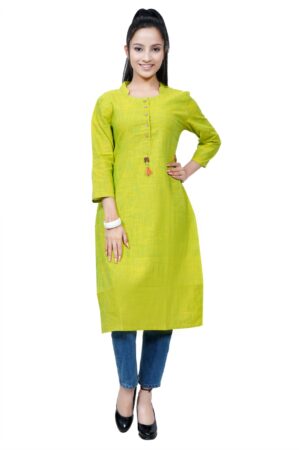 KHADI GREEN KURTA