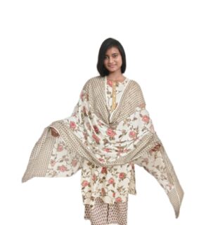Rose branch suit with Dupatta and Plazzo